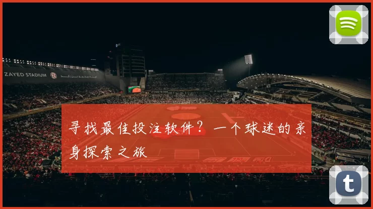 寻找最佳投注软件?一个球迷的亲身探索之旅